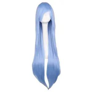 연말가발 하늘색 긴머리 가발 파티용품