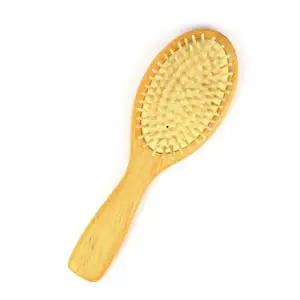 나무 쿠션 빗 헤어 대형 머리손질 도구 두피
