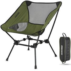 MACHWAY 초경량 접이식 캠핑 의자 야외 캠프 여행 해변 축제 하이킹 경량 배낭여행용 헤비 듀티 휴대용