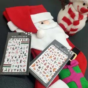 [콩심팥심]네일 데코스티커 크리스마스 젤네일 페디 스티커