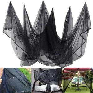 마트 모기장 20 x 10피트 파티오 정원 보호용 검은 플라이 버드 배리어 헌팅 블라인드 식물 그물 3 6m