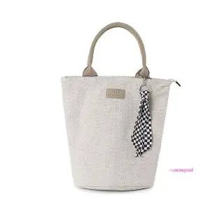 패브릭 데일리 쿨러백 보온보냉 텀블러백klm506