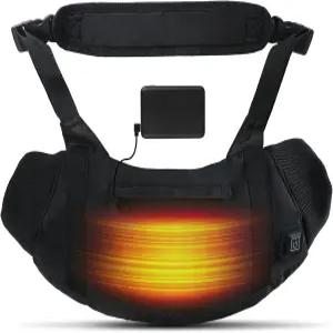 온열 손난로 파우치 - 3단계 최대 14.5시간 양면 열 사냥 및 캠핑용 조절 가능한 스트랩 방수 듀얼 포켓