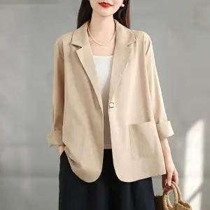 밴널스샵 여친 스몰 코트 면마 가을옷 재킷 리넨 정장 빅사이즈 HO3