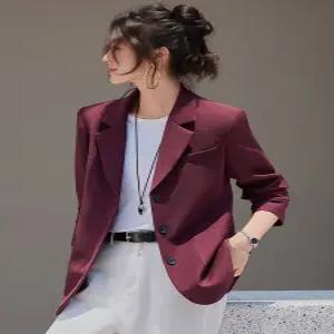 밴널스샵 여성용 캐주얼 뒤 트임 정장 코트 봄가을 자켓 상의 HO3