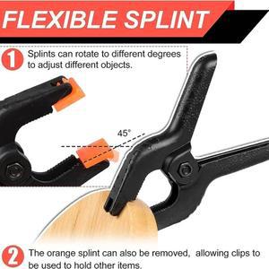 10개 플라스틱 스프링 클램프 클립 백드롭 헤비 듀티 공예 스탠드 목공 사진 촬영용