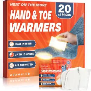 브램블 손난로 및 발난로 - 야외 활동 스포츠 추운 날씨를 위한 오래 지속되는 히트팩(8시간)