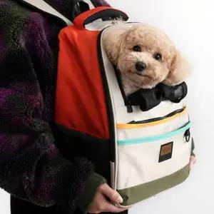 패리스독 릴렉시드 펫백 아이보리 강아지이동장 반려 강아지이동장 반려견이동장