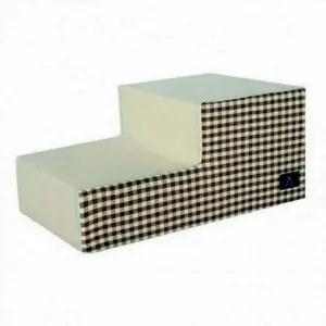 스텝 계단 체크 데일리 강아지 2단 도그포즈 강아지 펫스텝 강아지계단 강아지침대계단