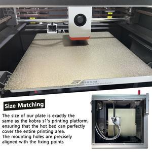 Anycubic Kobra S1 침대 플레이트 250mm 콤보 빌드 양면 Peo Pet Pei Pey 카멜레온 액세서리 3d