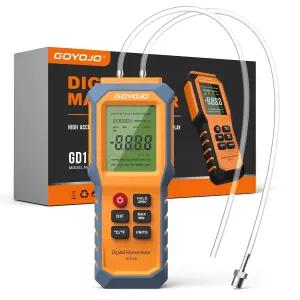 백라이트가 장착된 휴대용 압력계 듀얼 포트 HVAC 디지털 LCD 화면 및 실내 온도 측정 12대 천연