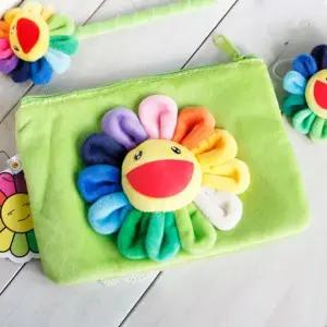 레인보우 해바라기 캐릭터 다용도 파우치