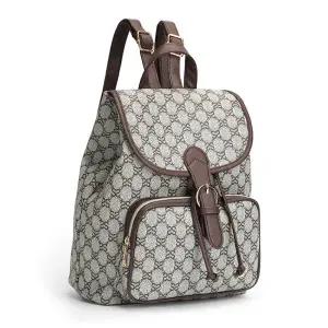 [센트럴몰]데일리 백팩 미니 레더 포켓 지퍼 패턴 여성