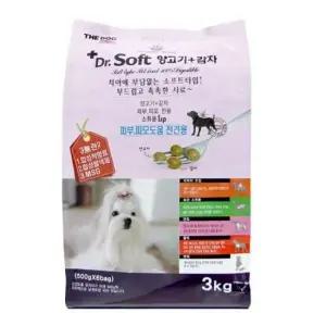 강아지 피부 피모 도움 소프트 사료 양고기 감자 3kg