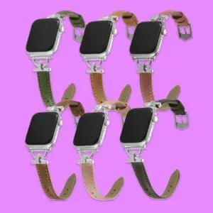 [RIZPICK]애플워치 9 7 8 SE 울트라 D라인 가죽 스트랩 줄 밴드 시계줄교체