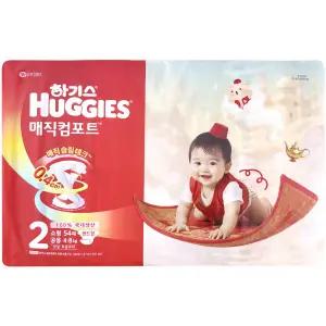 하기스 매직컴포트 밴드 기저귀 2단계 밴드형 소형 공용 54매 1팩