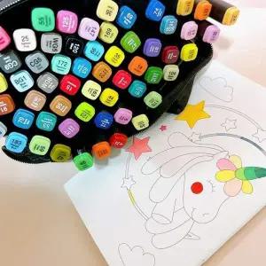 60컬러 마카펜 디자인 드로잉 미술 수업 웹툰 만화