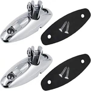 SHENGHUISS 퀵 릴리스 비미니 탑 스위블 힌지 316 스테인리스 스틸 데크 사이드 마운트 나사 포함 해양