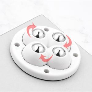 4개/몫 가구 바퀴 접착 볼 베어링 360 ° 사무실 롤링 책상 의자용 회전 범용 캐스터