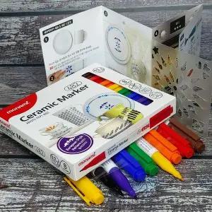 모나미 도자기펜-세라믹마카 0.7mm Fine닙 8색세트 포셀린마카