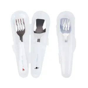 어린이 스푼 포크 케이스 세트 유치원 휴대용