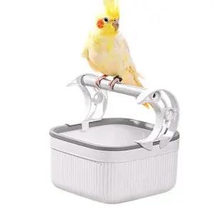 앵무새횟대 Cockatiel 탁상 조류 퍼치 놀이터 휴식 앵무새 이동식 상자 휴대용 게임 스탠드