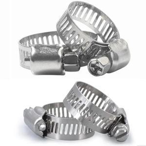 8mm ~ 120mm 스테인레스 스틸 드라이브 호스 클램프 조정 가능한 트라이 기어 웜 연료 튜브 워터 파이프