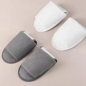휴대용 슬리퍼 여행 호텔 심플 경량 파우치 2개