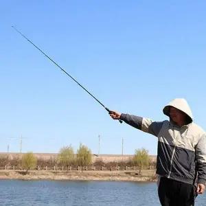 사계절 민물 릴 낚싯대 접이식 카본 스피닝 낚시용품 휴대용낚싯대