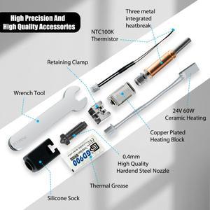 Anycubic Kobra 3 업그레이드 핫 엔드 키트 콤보 경화 강철 노즐 프린트 헤드 압출기 부품