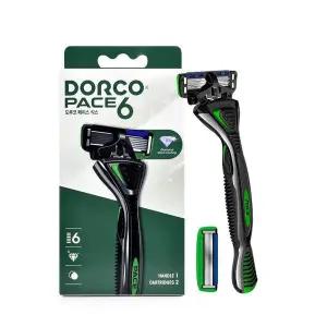 도루코 페이스6 면도기 (핸들+면도날2개) 6중날 면도기