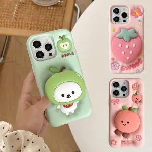 유니커블 아이폰 16 15 14 13 12 과일 캐릭터 스마트톡 케이스