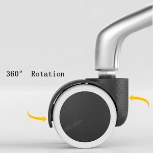 5개 2인치 범용 무소음 사무실 의자 바퀴 캐스터, 고하중 회전 가구 교체용, 고무 브레이크, DIY