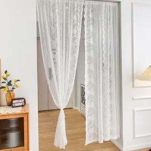 쉬폰 레이스 커튼 창문 거실 1.8m