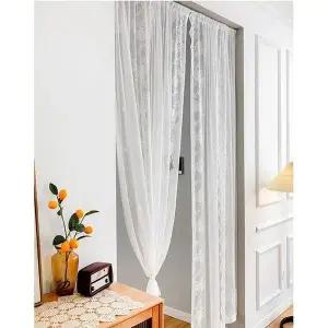 쉬폰커튼 레이스 가리개 커튼 2m