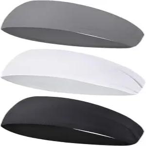 남성 여성용 3팩 스포츠 밴드 수분 흡수 운동 달리기 사이클링 스키 헬스장 테 골프 캠핑용 스웨트