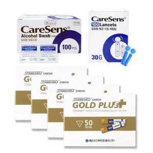 SD체크골드플러스 혈당지200매 + 알콜솜100 채혈침100
