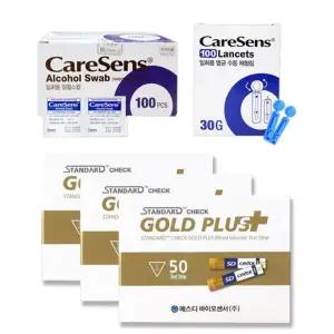 SD체크골드플러스 혈당지150매 + 알콜솜100 채혈침100