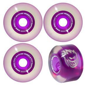 스핏파이어 스케이트보드 휠 58mm 사파이어 90A 퍼플, F4 코어로 부드럽고 빠릅니다