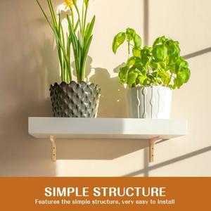 브래킷 단단한 나무 삼각대 스탠드 장식 선반 지지대 벽 카키색 플로팅