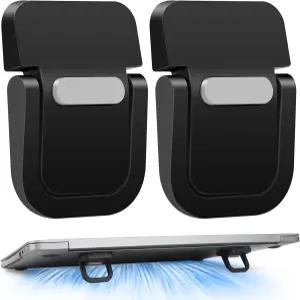 이핀브 미니 노트북 스탠드 휴대용 접이식 및 경량 인체공학적 라이저환기식 냉각 기능 포함 세련된 컴퓨터