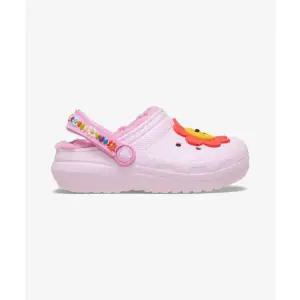CROCS KIDS 클래식 라인드 데이지 클로그 토들러 - 핑크 밀크 / 211635-6ZW