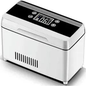 WRTYHGVGT 인슐린 쿨러 냉장 박스 휴대용 2-8°C 약물 여행 상자 미니 일정 온도 냉장고 노배터리