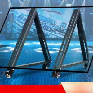 바닥 tv거치대 모니터 콘서트 교회 전시용 이동식