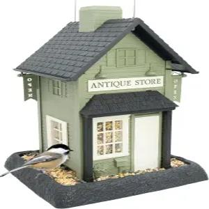 노스 스테이트 빌리지 컬렉션 - 야외용 앤티크 스토어 버드피더 녹색으로 6.5파운드의 씨앗 보유