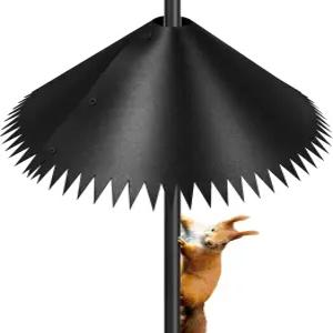 새 모이통 폴 야외 마운트 다람쥐 보호 가드 스토퍼용 레스쿠퍼 배플 19인치-1개