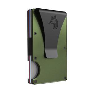 트래블링오 남성용 슬림 RFID 차단 지갑 - 가볍고 내구성이 뛰어나며 컴팩트한 미니멀리스트 지갑, 머니 클립 포함 (녹색)