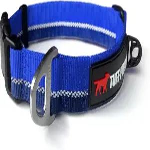 터프 퍼퍼 헤비 듀티 반사형 도그 칼라와 알루미늄 D-링 목줄 클립 별도의 ID 태그 부착 모든 품종에