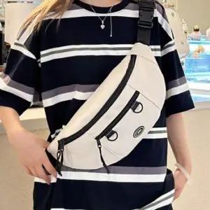 심플 크로스 숄더백 수납 가벼운 허리 휴대용 미니