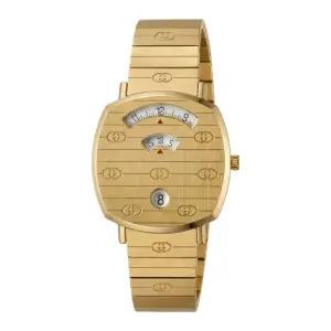 (케이스+쇼핑백포함)(공식매장AS가능)선물포장  그립 쿼츠 38mm 골드 시계 5965